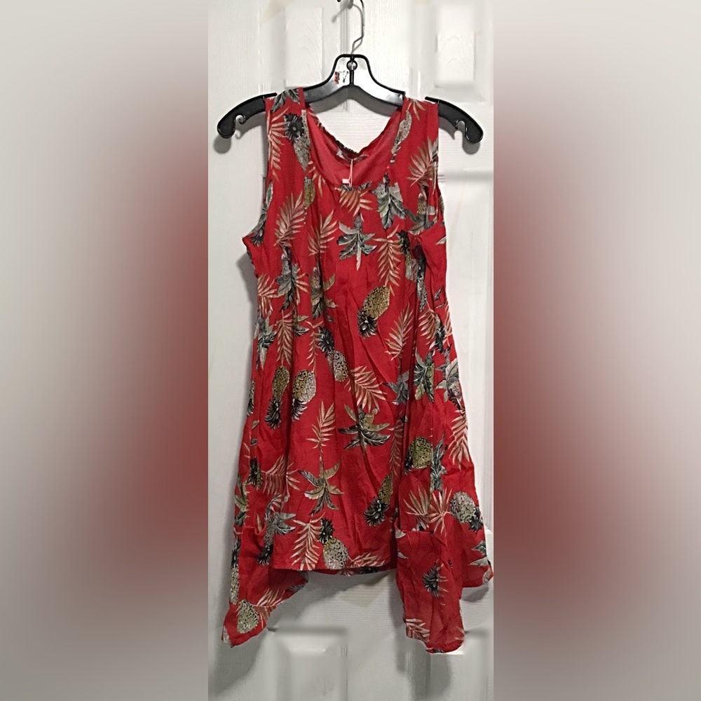 Tropical Red Dress